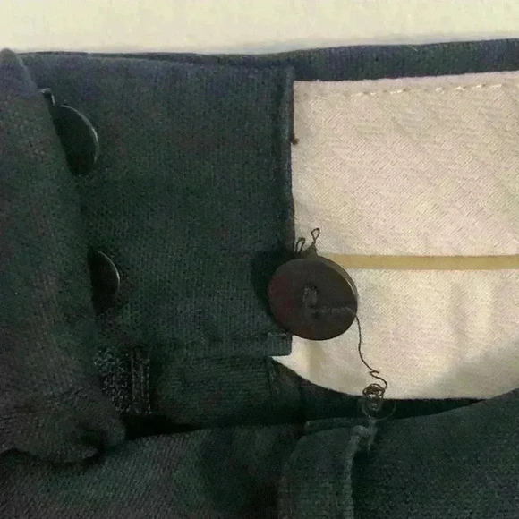 THEORY Black Cotton Wide-Leg Trouser Pants - Picture 6 of 6